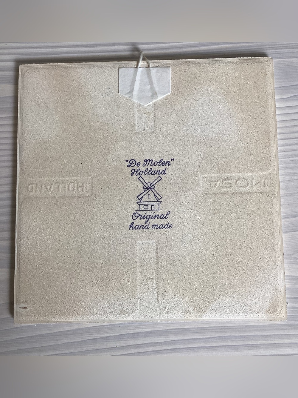 Vintage Royal Mosa Dutch Holland Volendam Delft Blue Tile Wall Decor Trivet 6x6" - Picture 2 of 5